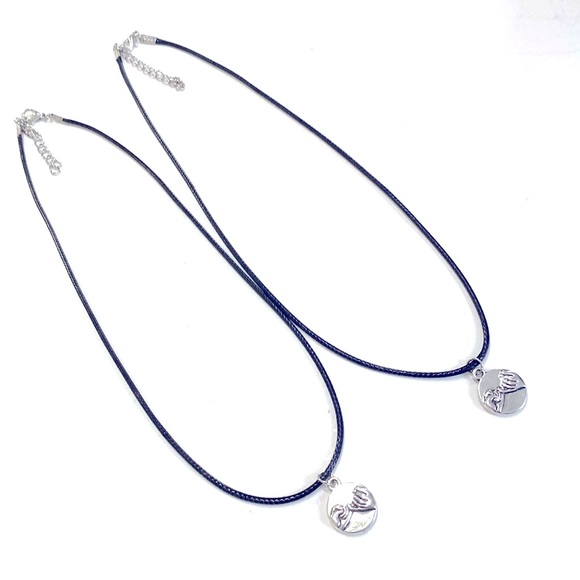 Pinky Promise Necklace Set Of 2 Best Friends - Picture 4 of 4